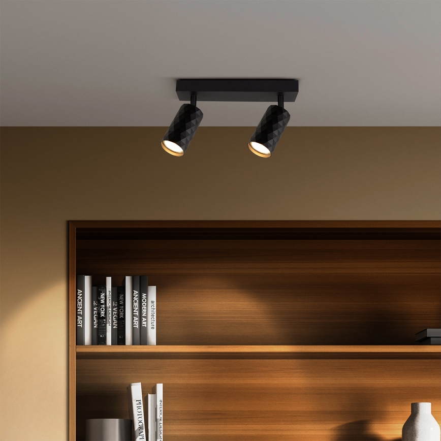 Brilagi - LED RGBW fényerőszabályozható spotlámpa SELE DIAMANT 2xGU10/6,5W/230V 2700-6500K Wi-Fi fekete