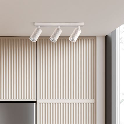 Brilagi - LED RGBW fényerőszabályozható beépíthető spotlámpa SELE DIAMANT 3xGU10/4,8W/230V 3000K fehér + távirányító