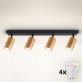 Brilagi - LED RGBW dimmelhető spotlámpa SELE DIAMANT 4xGU10/6W/230V 3000K arany + távirányító