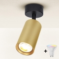 Brilagi - LED RGBW dimmelhető spotlámpa SELE GOLDEN 1xGU10/6,5W/230V 2700-6500K fekete/arany