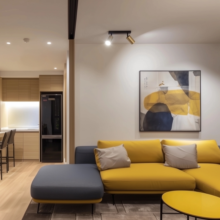 Brilagi - LED RGBW dimmelhető spotlámpa SELE GOLDEN 2xGU10/4,8W/230V 3000K fekete/arany + távirányító
