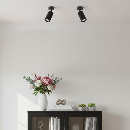 Brilagi - LED RGBW fényerőszabályozható spotlámpa SELE MODERN 1xGU10/4,8W/230V 3000K fekete + távirányító
