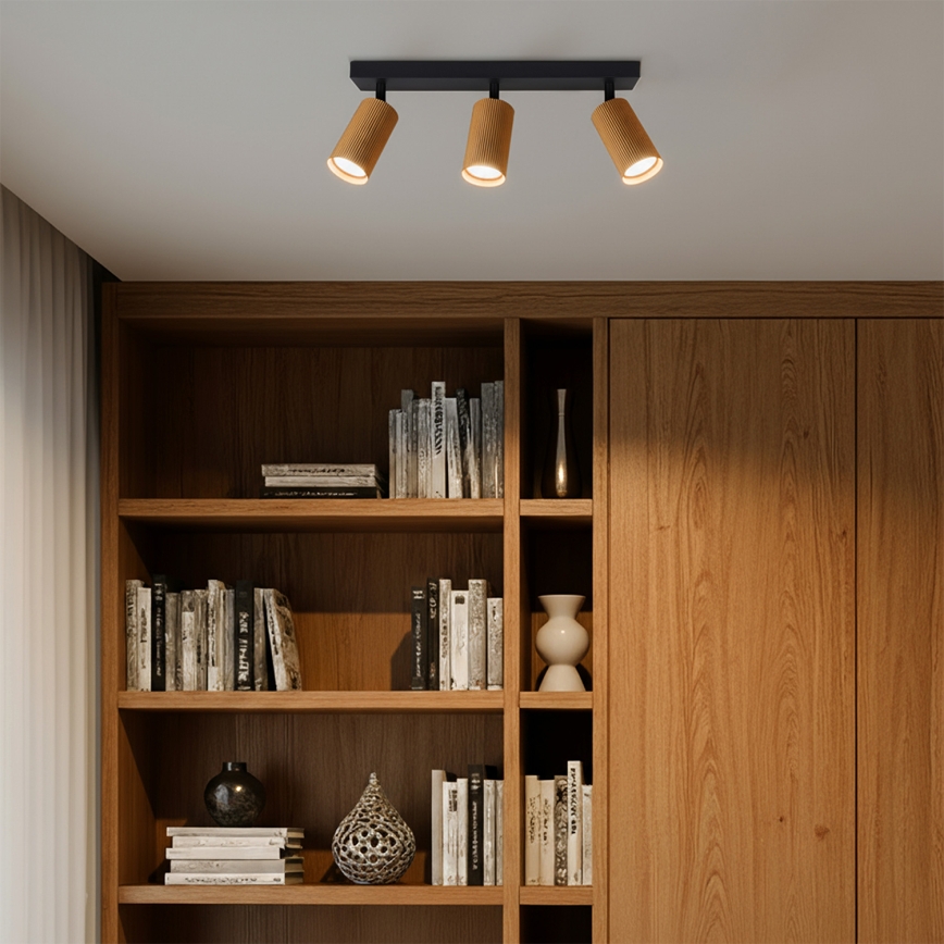 Brilagi - LED RGBW fényerőszabályozható spotlámpa SELE MODERN 3xGU10/4,8W/230V 3000K aranyszínű + távirányító
