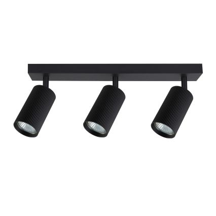 BRILAGI - LED RGBW fényerőszabályozható spotlámpa SELE MODERN 3xGU10/4,8W/230V 3000K fekete + távirányító