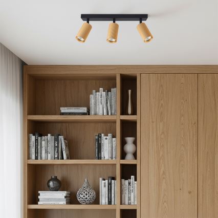 Brilagi - LED RGBW fényerőszabályozható spotlámpa SELE MODERN 3xGU10/6W/230V 3000K aranyszínű + távirányító