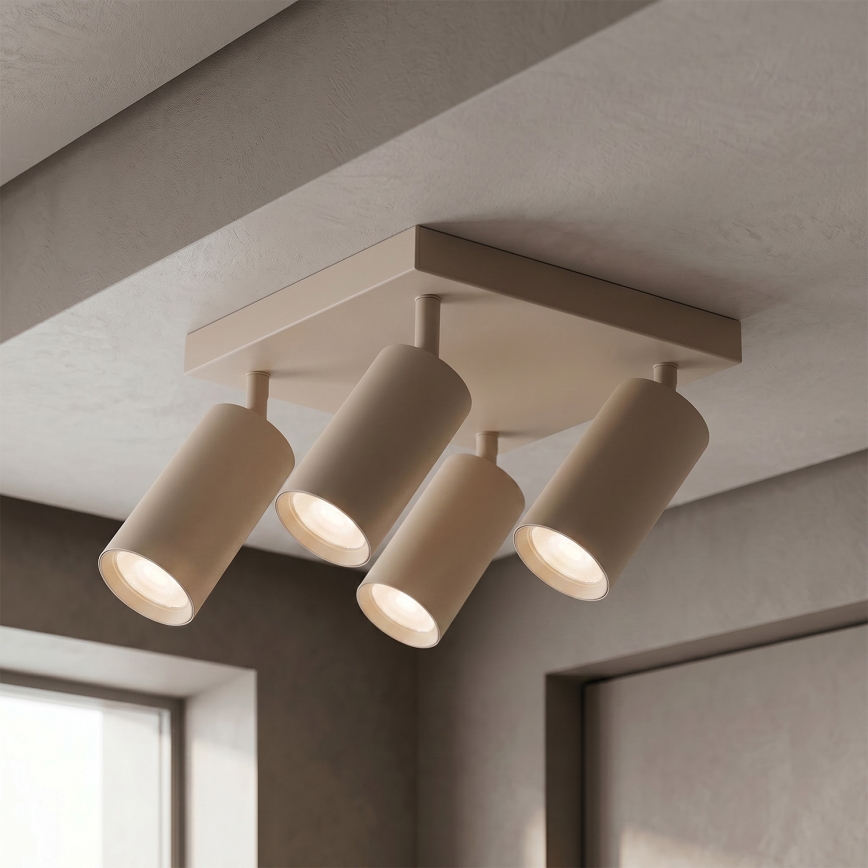 Brilagi - LED RGBW dimmelhető spotlámpa SELE SQUARE 4xGU10/6,5W/230V 2700-6500K bézs