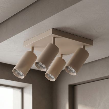 Brilagi - LED RGBW dimmelhető spotlámpa SELE SQUARE 4xGU10/6,5W/230V 2700-6500K bézs