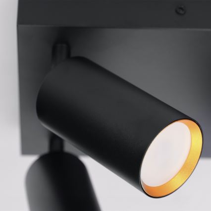 Brilagi - LED RGBW dimmelhető spotlámpa SELE SQUARE 4xGU10/6,5W/230V 2700-6500K fekete/arany
