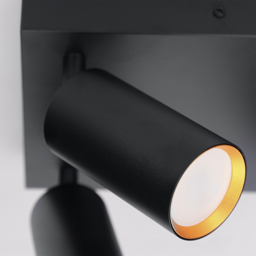 Brilagi - LED RGBW dimmelhető spotlámpa SELE SQUARE 4xGU10/6,5W/230V 2700-6500K fekete/arany