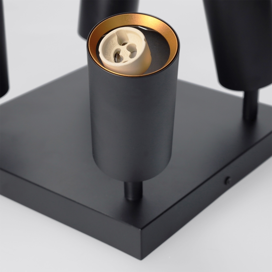 Brilagi - LED RGBW dimmelhető spotlámpa SELE SQUARE 4xGU10/6,5W/230V 2700-6500K fekete/arany