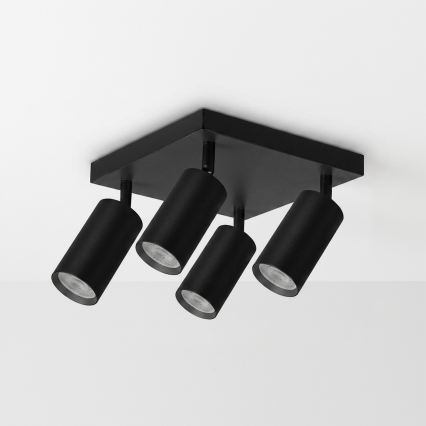 Brilagi - LED RGBW dimmelhető spotlámpa SELE SQUARE 4xGU10/6,5W/230V 2700-6500K fekete