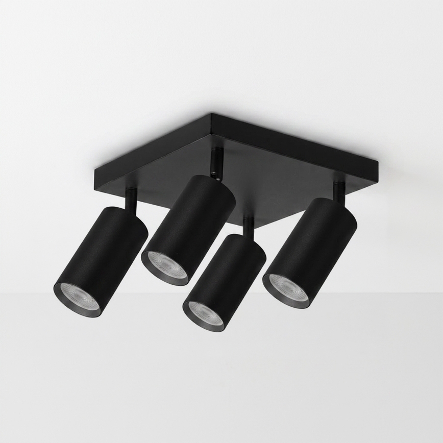Brilagi - LED RGBW dimmelhető spotlámpa SELE SQUARE 4xGU10/6,5W/230V 2700-6500K fekete