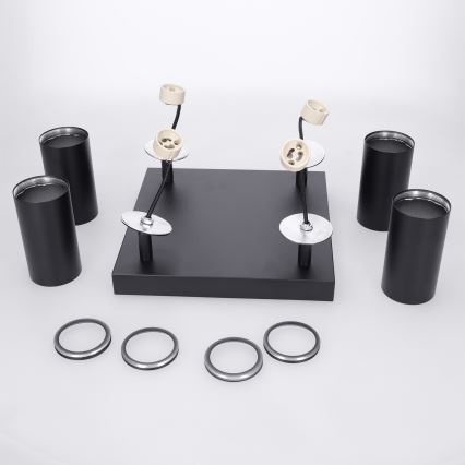 Brilagi - LED RGBW dimmelhető spotlámpa SELE SQUARE 4xGU10/6,5W/230V 2700-6500K fekete