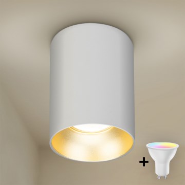 Brilagi - LED RGBW dimmelhető spotlámpa TRINE 1xGU10/6W/230V 3000K fehér/arany + távirányító