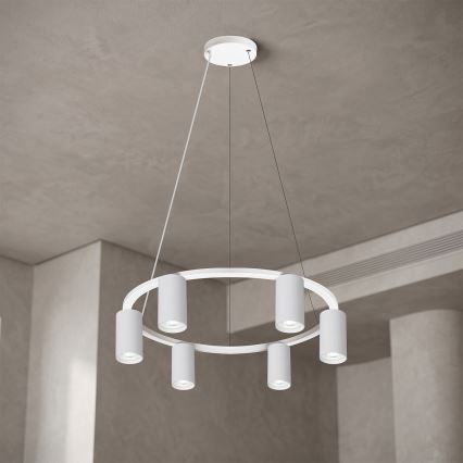 Brilagi - LED RGBW fényerőszabályozható kábeles függeszték SELE 6xGU10/6,5W/230V 2700-6500K fehér + távirányító
