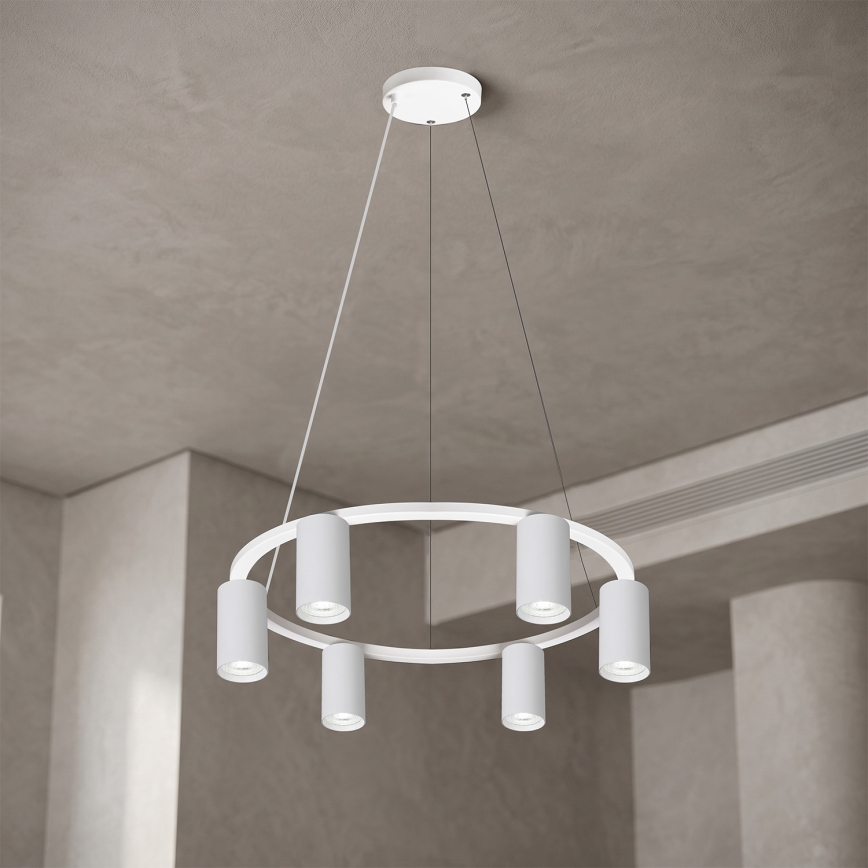 Brilagi - LED RGBW fényerőszabályozható kábeles függeszték SELE 6xGU10/6,5W/230V 2700-6500K fehér + távirányító