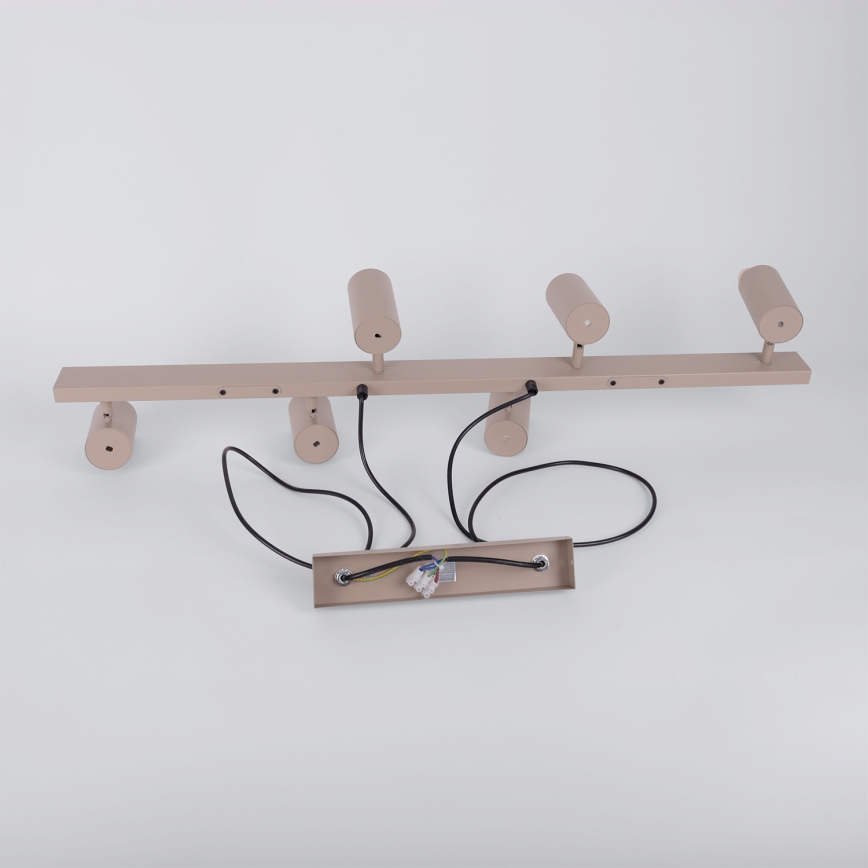 Brilagi - LED RGBW dimmelhető kábeles csillár SELE 6xGU10/6,5W/230V 2700-6500K bézs + távirányító