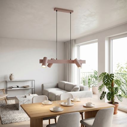 Brilagi - LED RGBW fényerőszabályozható kábeles függeszték SELE 4xGU10/6,5W/230V 2700-6500K bézs