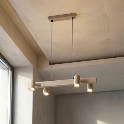 Brilagi - LED RGBW fényerőszabályozható kábeles függeszték SELE 4xGU10/6,5W/230V 2700-6500K bézs