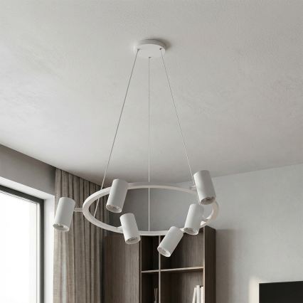 Brilagi - LED RGBW dimmelhető kábeles csillár SELE 6xGU10/6,5W/230V 2700-6500K fehér + távirányító
