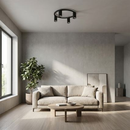 Brilagi - LED RGBW fényerőszabályozható mennyezeti lámpatest SELE 4xGU10/6,5W/230V 2700-6500K fekete