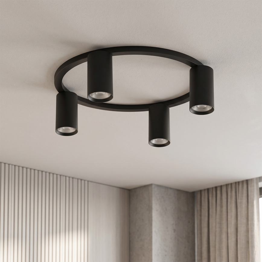 Brilagi - LED RGBW fényerőszabályozható mennyezeti lámpatest SELE 4xGU10/6,5W/230V 2700-6500K fekete