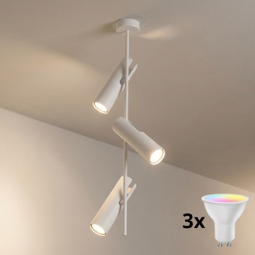 Brilagi - LED RGBW fényerőszabályozható rúdon függő csillár BRANCH 3xGU10/6,5W/230V 2700-6500K fehér