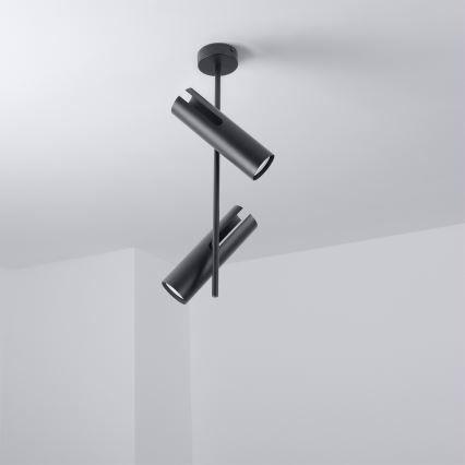 Brilagi - RGBW LED fényerőszabályozható rudas csillár BRANCH 2xGU10/6,5W/230V 2700-6500K fekete