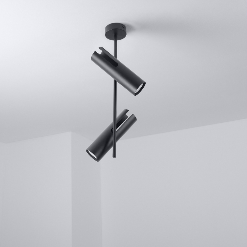 Brilagi - RGBW LED fényerőszabályozható rudas csillár BRANCH 2xGU10/6,5W/230V 2700-6500K fekete