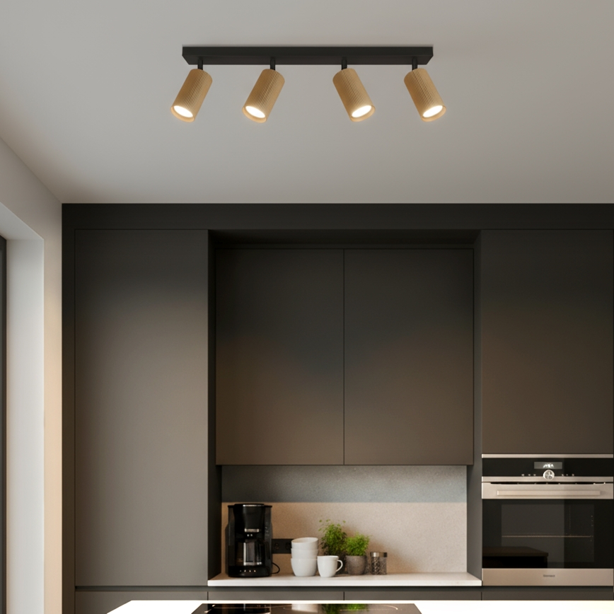 Brilagi - SELE MODERN LED RGBW dimmelhető spotlámpa 4xGU10/4,8W/230V 3000K aranyszínű + távirányító