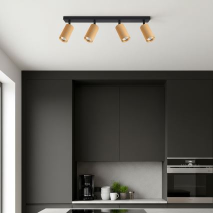 Brilagi - SELE MODERN LED RGBW dimmelhető spotlámpa 4xGU10/4,8W/230V 3000K aranyszínű + távirányító