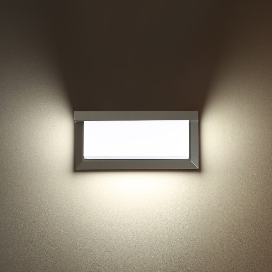 Brilagi - LED RGBW dimmelhető kültéri fali lámpatest BRICKY 1xE27/9W/230V 2700-6500K IP54 szürke