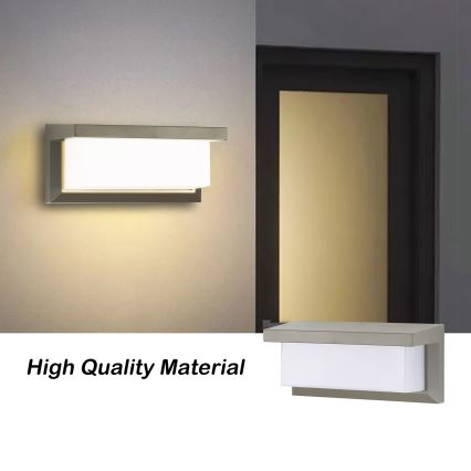Brilagi - LED RGBW dimmelhető kültéri fali lámpatest BRICKY 1xE27/9W/230V 2700-6500K IP54 szürke