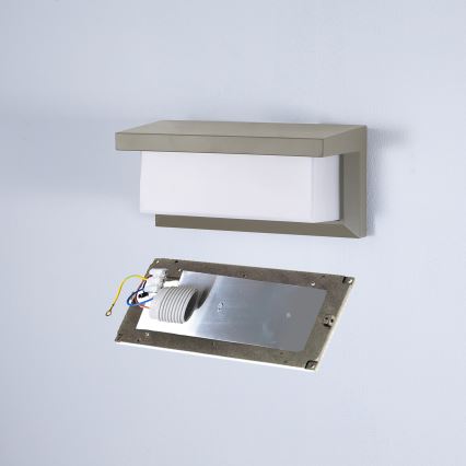 Brilagi - LED RGBW dimmelhető kültéri fali lámpatest BRICKY 1xE27/9W/230V 2700-6500K IP54 szürke