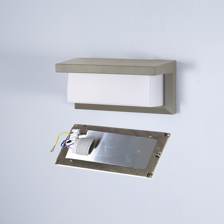 Brilagi - LED RGBW dimmelhető kültéri fali lámpatest BRICKY 1xE27/9W/230V 2700-6500K IP54 szürke