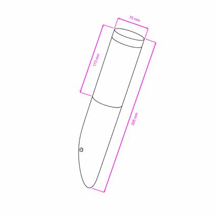 BRILAGI - LED RGBW dimmelhető kültéri fali lámpa ELIA 1xE27/6,5W/230V 2700-6500K IP44 Wi-Fi matt króm