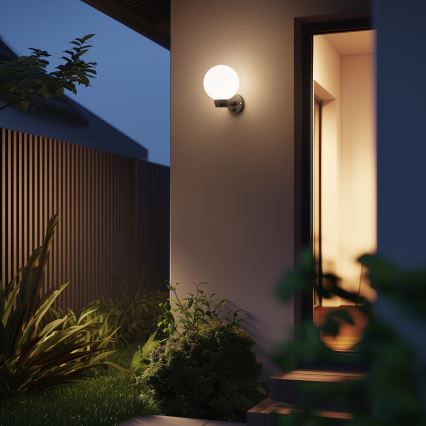 Brilagi - HARBOR LED RGBW dimmelhető kültéri fali lámpatest 1xE27/9W/230V 2700-6500K IP33 antracit/fehér