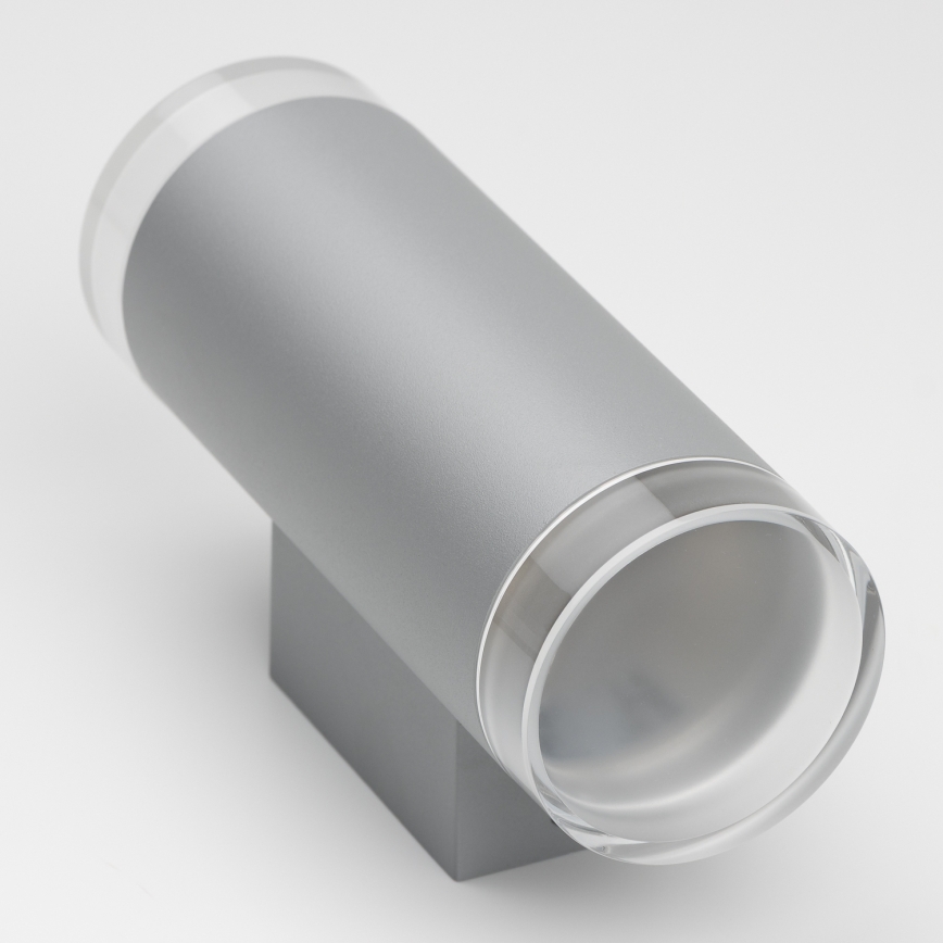 Brilagi - LED RGBW dimmelhető kültéri fali lámpa MATERA 2xGU10/4,8W/230V 3000K IP54 szürke + távirányító