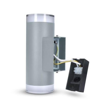 Brilagi - LED RGBW dimmelhető kültéri fali lámpa MATERA 2xGU10/6W/230V 3000K IP54 szürke + távirányító