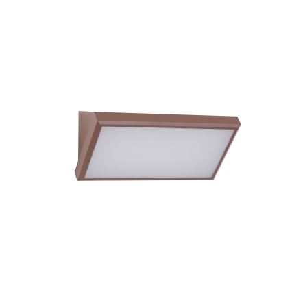 Brilagi - LED RGBW fényerőszabályozható kültéri fali lámpatest TRIANGLE 1xE27/9W/230V 2700-6500K IP65 barna
