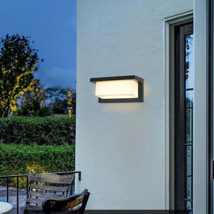 BRILAGI - LED RGBW dimmelhető kültéri fali lámpatest BRICKY 1xE27/12W/230V 2700-6500K IP54 fekete