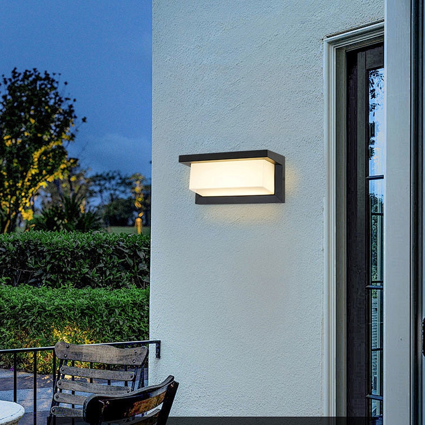BRILAGI - LED RGBW dimmelhető kültéri fali lámpatest BRICKY 1xE27/12W/230V 2700-6500K IP54 fekete