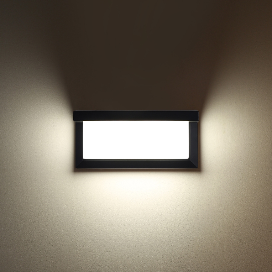 BRILAGI - LED RGBW dimmelhető kültéri fali lámpatest BRICKY 1xE27/12W/230V 2700-6500K IP54 fekete