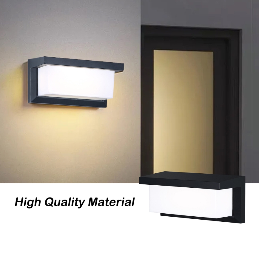 BRILAGI - LED RGBW dimmelhető kültéri fali lámpatest BRICKY 1xE27/12W/230V 2700-6500K IP54 fekete