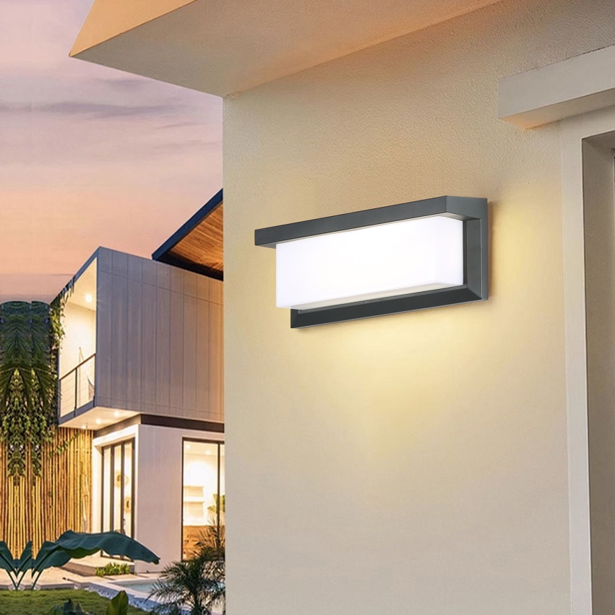 Brilagi - LED RGBW fényerőszabályozható kültéri fali lámpatest BRICKY 1xE27/15W/230V 2700-6500K antracit IP54