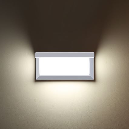 Brilagi - LED RGBW Fényerőszabályozható kültéri fali lámpatest BRICKY 1xE27/15W/230V 2700-6500K IP54 fehér
