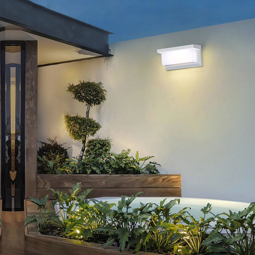Brilagi - LED RGBW Fényerőszabályozható kültéri fali lámpatest BRICKY 1xE27/15W/230V 2700-6500K IP54 fehér