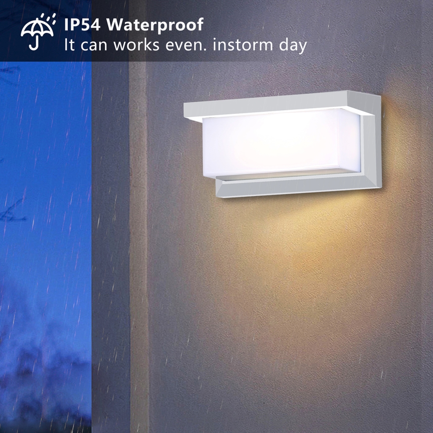 Brilagi - LED RGBW Fényerőszabályozható kültéri fali lámpatest BRICKY 1xE27/15W/230V 2700-6500K IP54 fehér