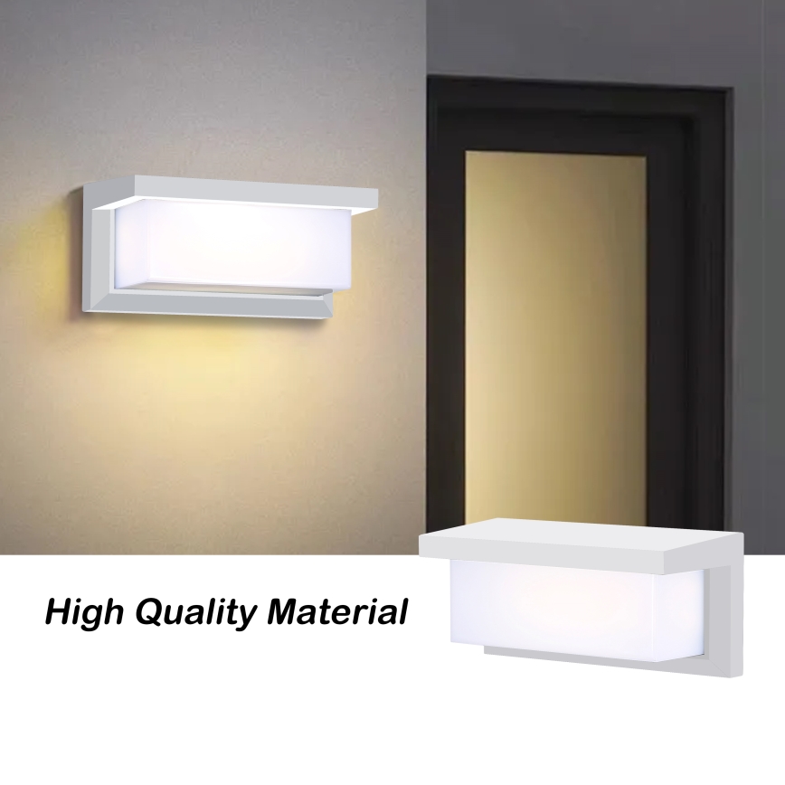 Brilagi - LED RGBW Fényerőszabályozható kültéri fali lámpatest BRICKY 1xE27/15W/230V 2700-6500K IP54 fehér