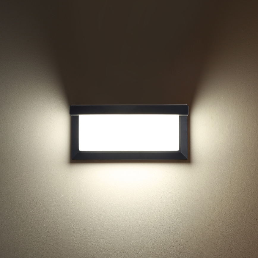 Brilagi - LED RGBW fényerőszabályozható kültéri fali lámpatest BRICKY 1xE27/9W/230V 2700-6500K antracit IP54